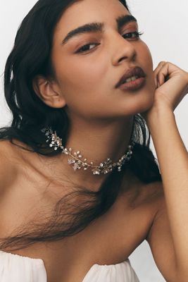 Twigs & Honey Flower Vine Pearl and Crystal Convertible Piece