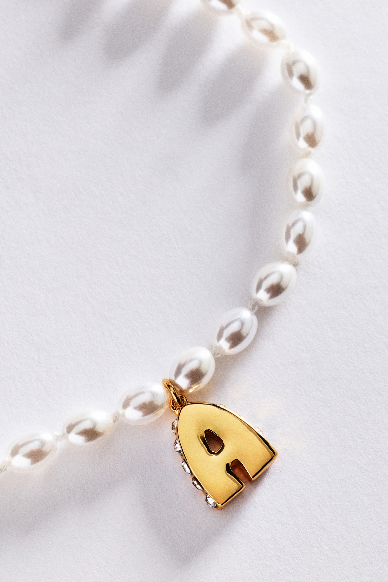 Pearl Initial Necklace