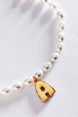 Pearl Initial Necklace