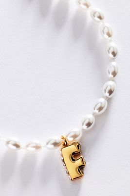 Pearl Initial Necklace