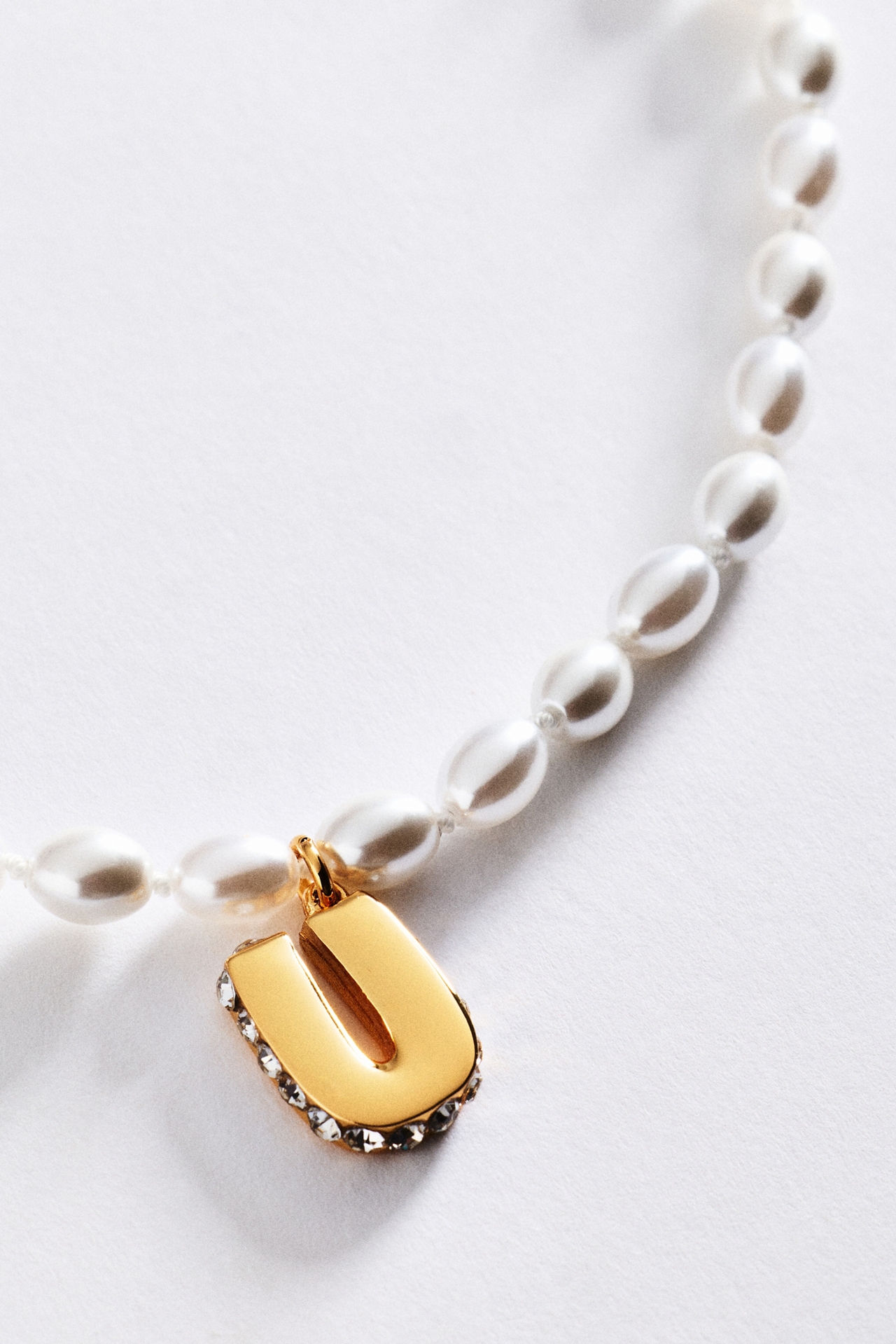 Pearl Initial Necklace