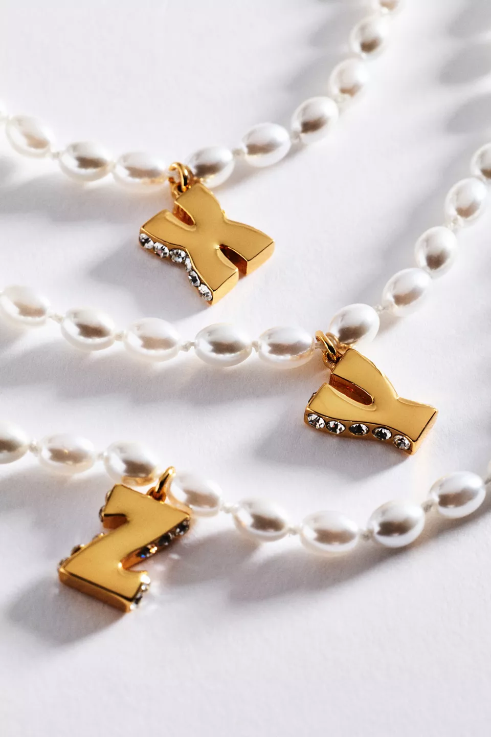 Pearl Initial Necklace