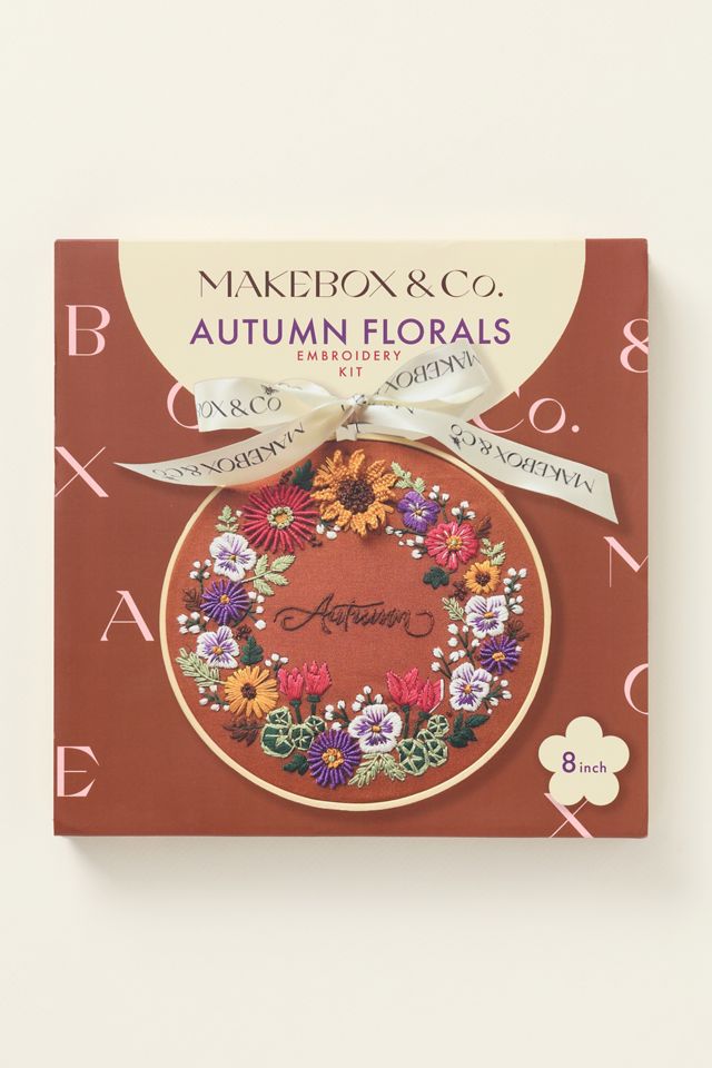 Autumn Florals Embroidery Kit #2