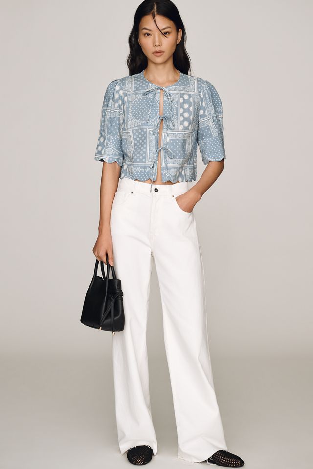 Sister New York Bandana Tie-Front Top #2