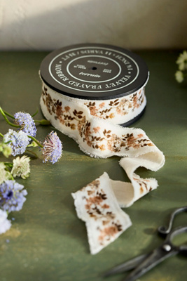 Terrain Autumn Floral Velvet Ribbon In Multicolor