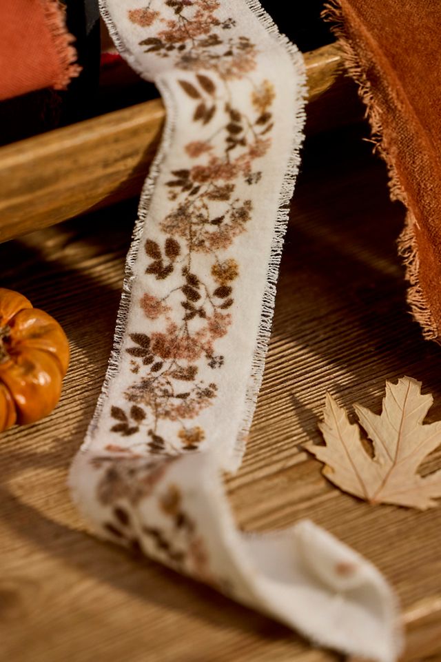 Autumn Floral Velvet Ribbon #2