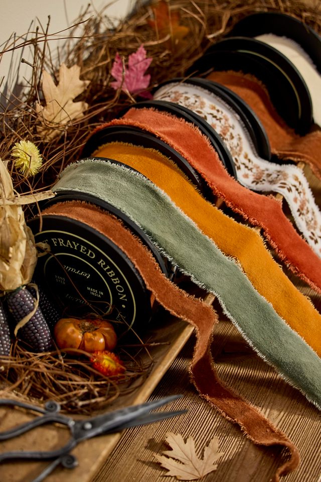 Autumn Floral Velvet Ribbon #3