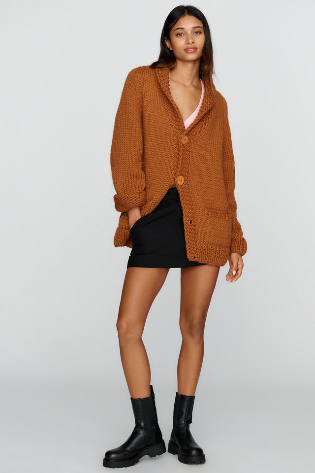 GOGO Sweaters 100% Wool Hand Knit Ski Cardigan #2