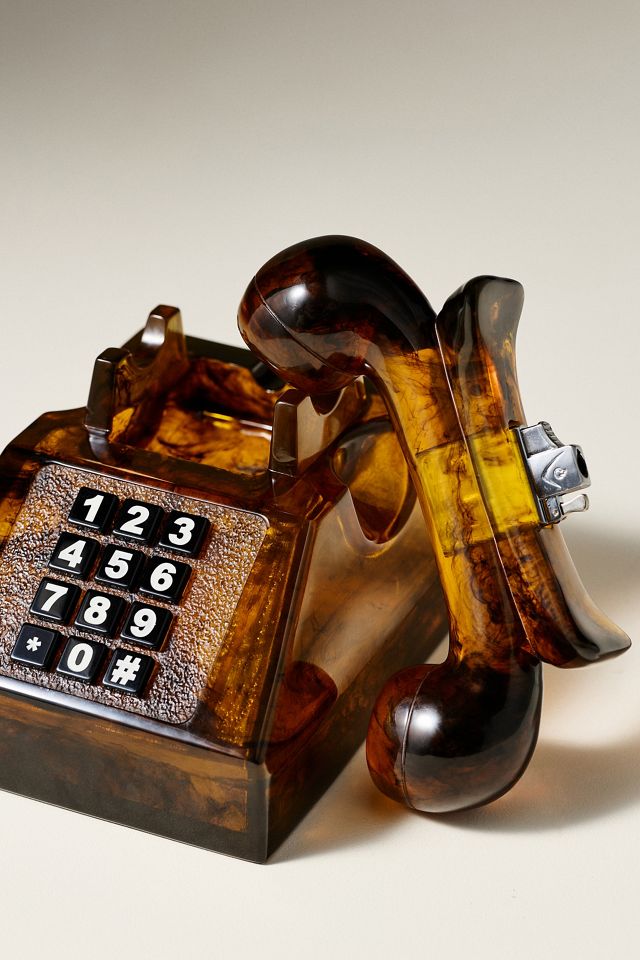 Edie Parker Tabletop Tortoise Phone Lighter #1