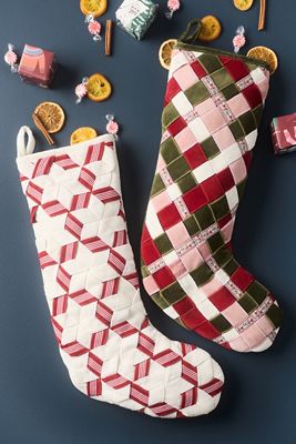 Ribbon Woven Stocking