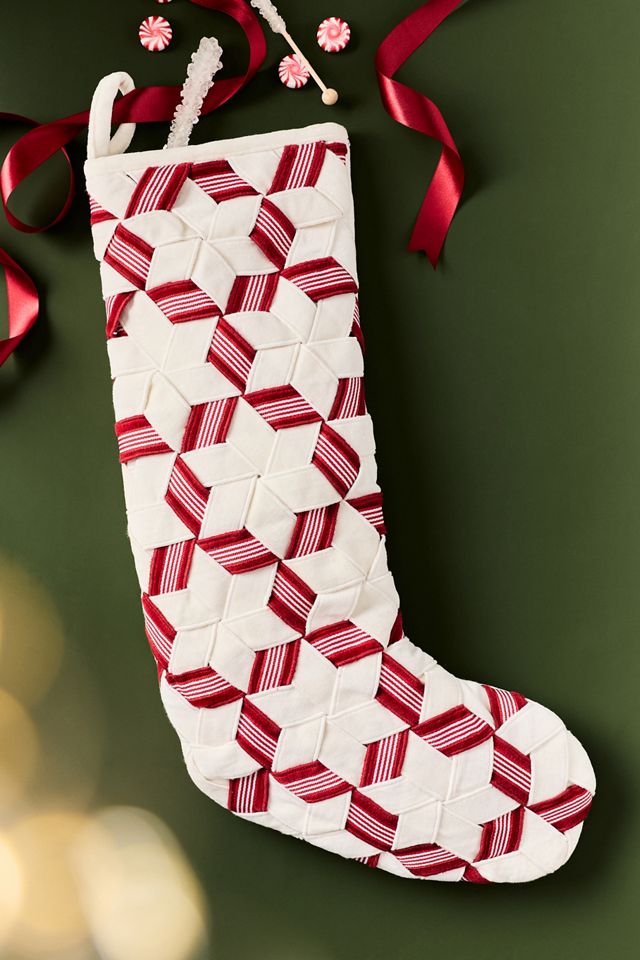Ribbon Woven Stocking #1