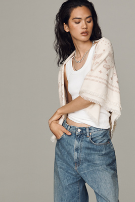 Freya Cosmic Rodeo Cashmere Pashmina Wrap In Neutral