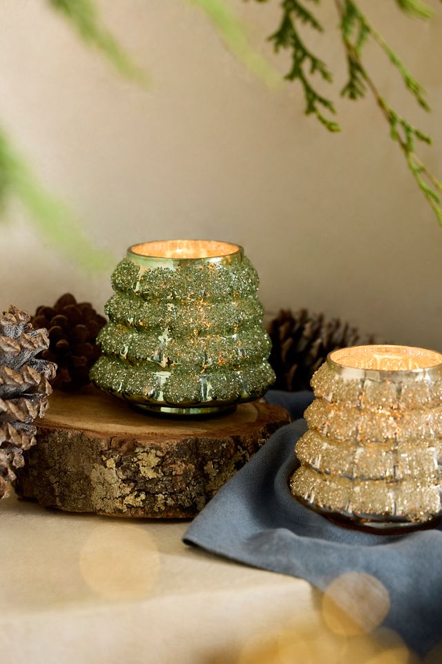Sparkling Tree Glass Votive Holder #2