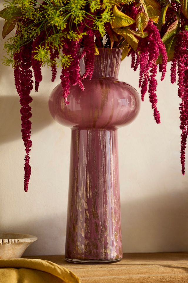 Metallic Swirl Glass Vase #1