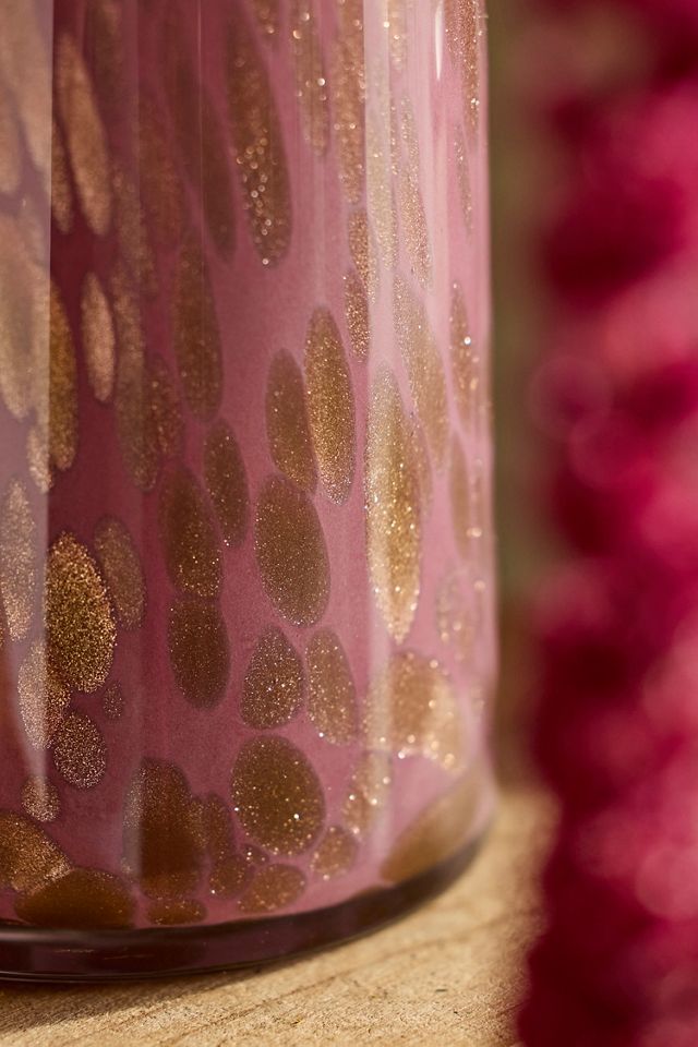 Metallic Swirl Glass Vase #3