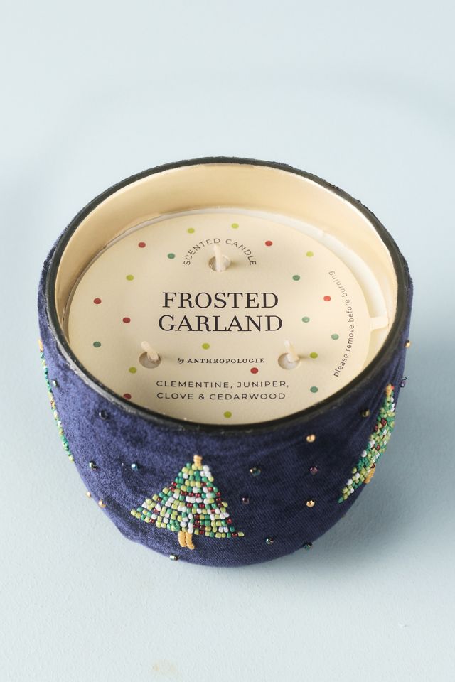 Candela in Vetro Velvet Trees Woody Frosted Garland #2