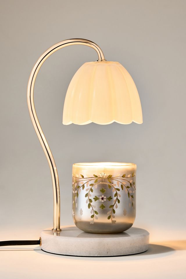 Festive Hand-Painted Woody Fresh Balsam & Cedarwood Glass Decorator Candle #1