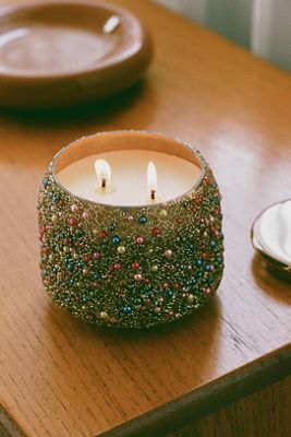 The Gather Candle by Anthropologie: Woody White Pine & Cashmere