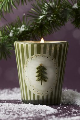 Candy Cane Icon Gourmand Pfefferminzstangen-Glaskerze