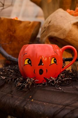Jack-o’-Lantern Stoneware Mug