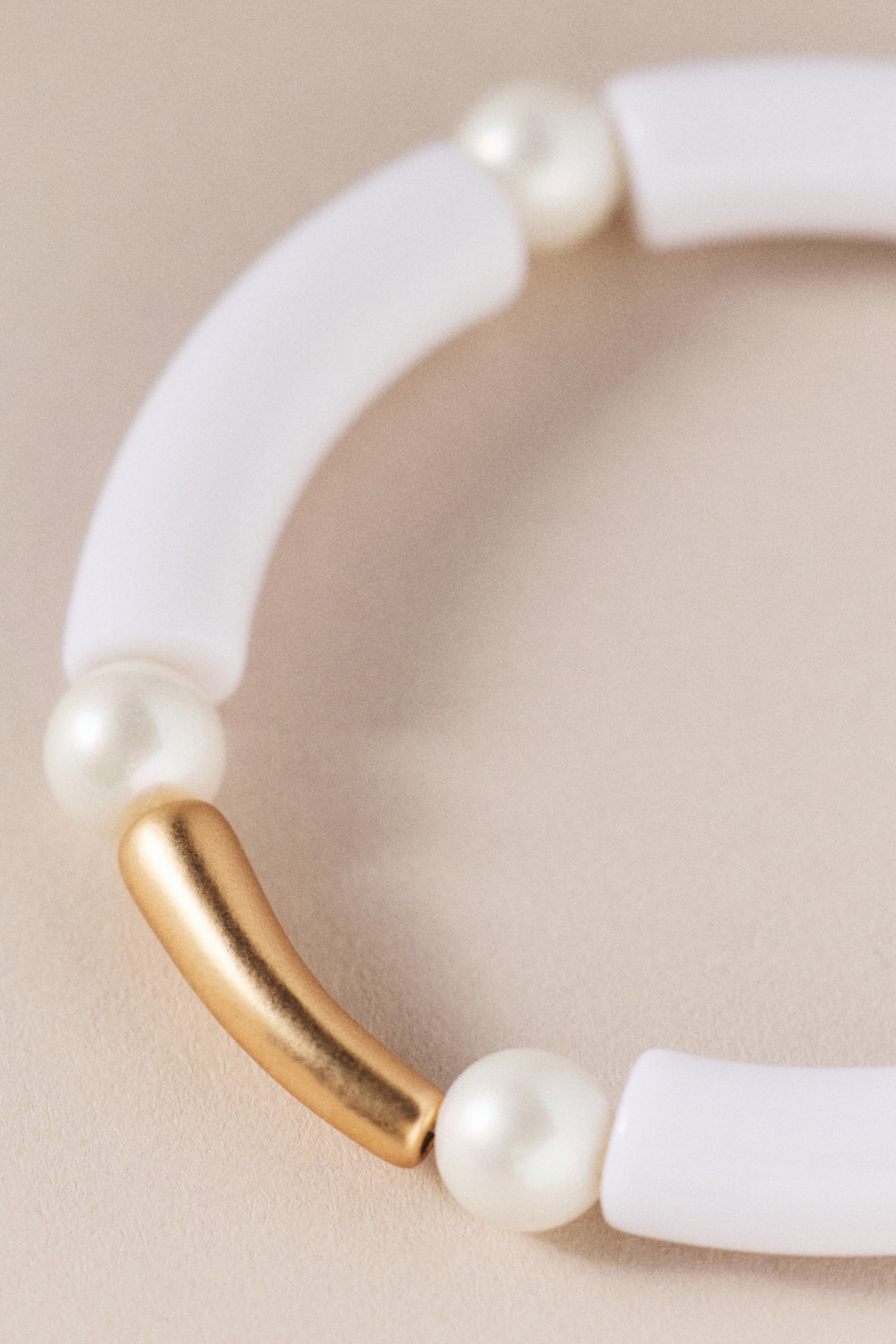 Pearl Shell Tube Bracelet