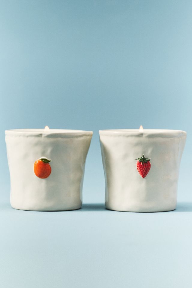 Bistro Citrus Icon Ceramic Candle #1