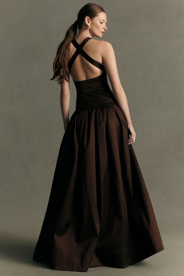 Hansel & Gretel Iris Taffeta Drop-Waist Dress #3