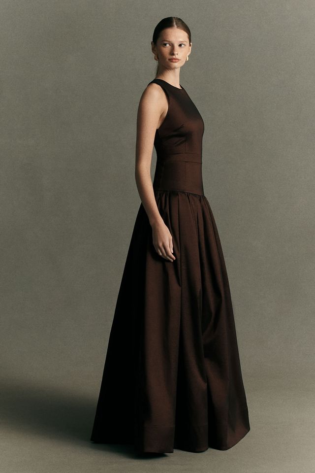 Hansel & Gretel Iris Taffeta Drop-Waist Dress #5