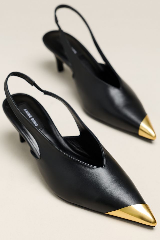 Anine Bing Nelly Slingback Kitten Heels #1