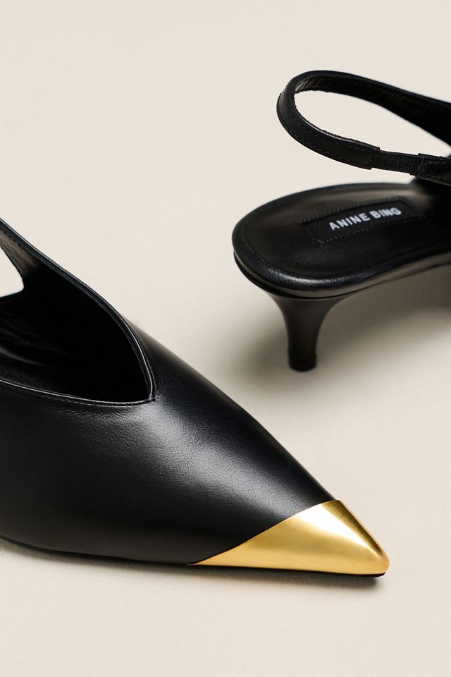 Anine Bing Nelly Slingback Kitten Heels #2