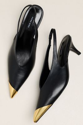 Anine Bing Nelly Slingback Kitten Heels