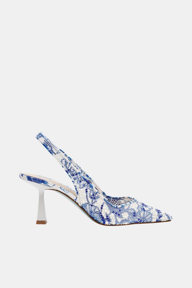 blue by betsey johnson molly rhinestone slingback dress flats Floral Two-Piece Set – Epiphany Hair Fashion Boutique main image 0