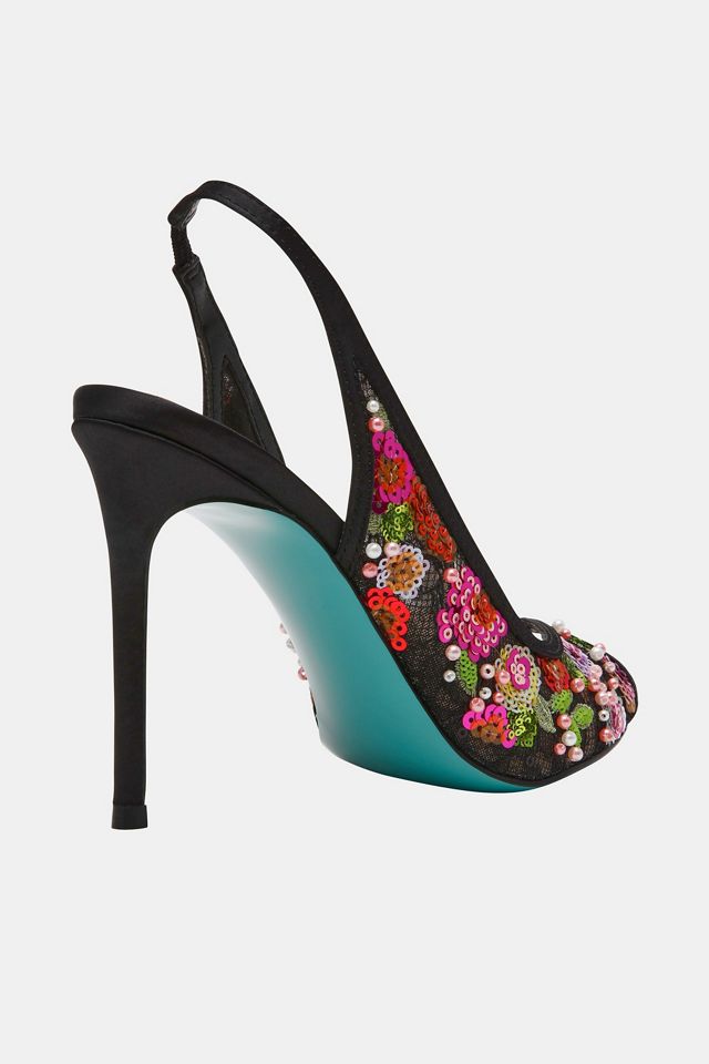 Betsey Johnson Gerri Sequin Heels #1