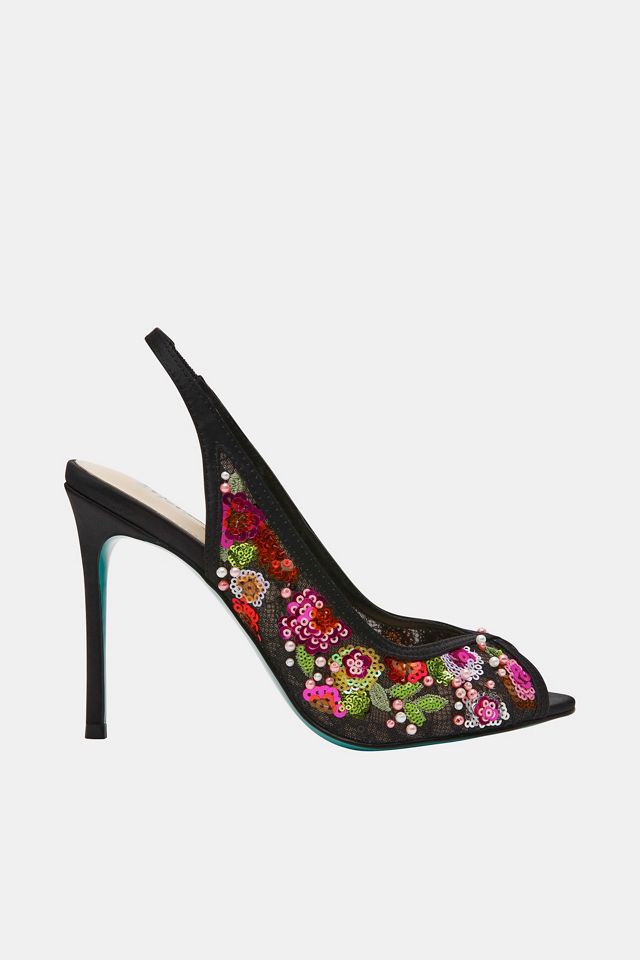 Betsey Johnson Gerri Sequin Heels #2