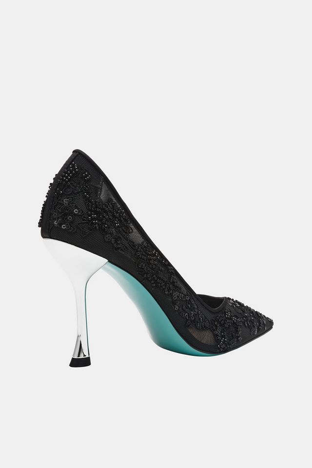 Betsey Johnson Jeni Mesh Heels #1