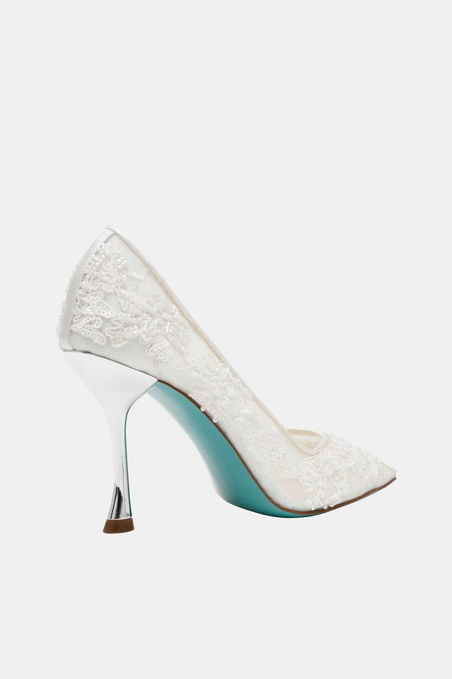 Betsey Johnson Jeni Mesh Heels #1
