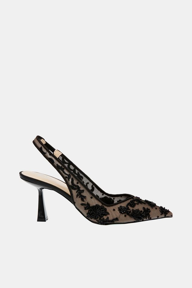 Betsey Johnson Nikki Mesh Heels #1