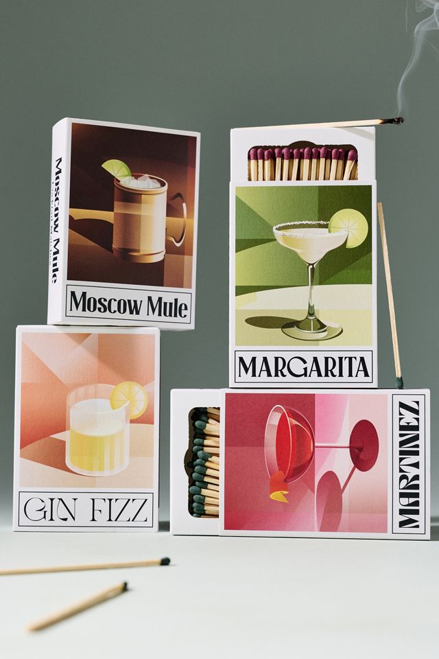 The Match Box Maker Gin Fizz Cocktail Matches #1