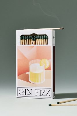The Match Box Maker Gin Fizz Cocktail Matches
