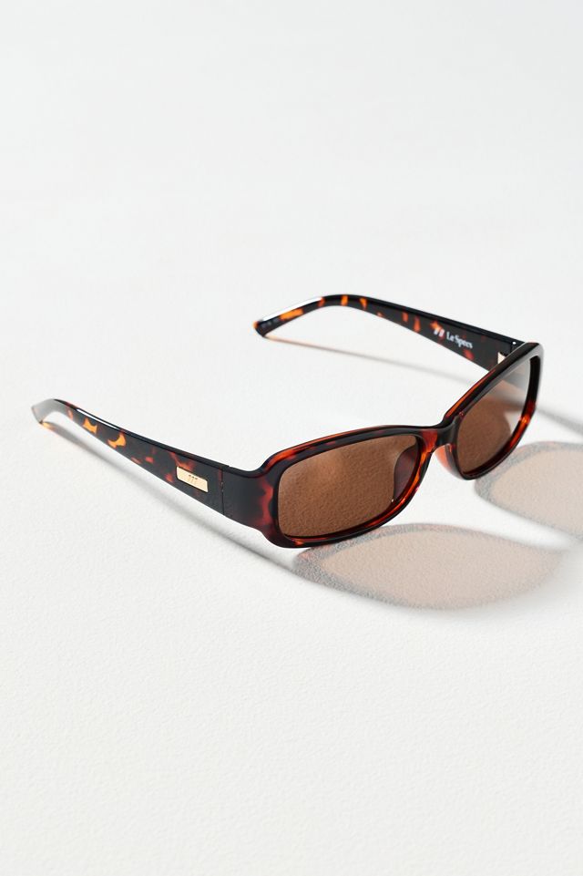 Le Specs Gigglemug Rectangle Wrapped Sunglasses #1