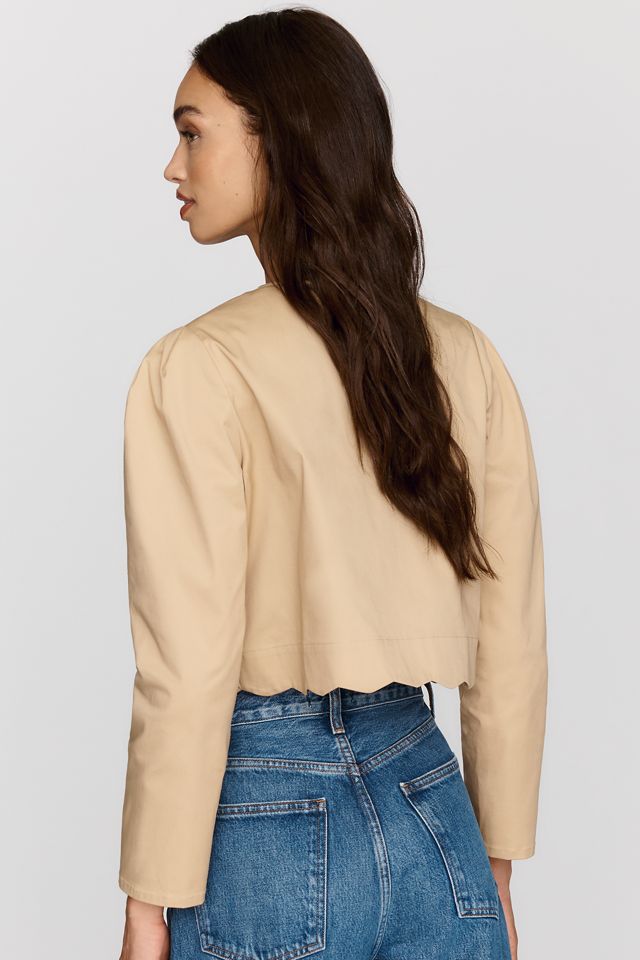 Sister New York Blaire Cotton Blend Tie Front Blouse #3