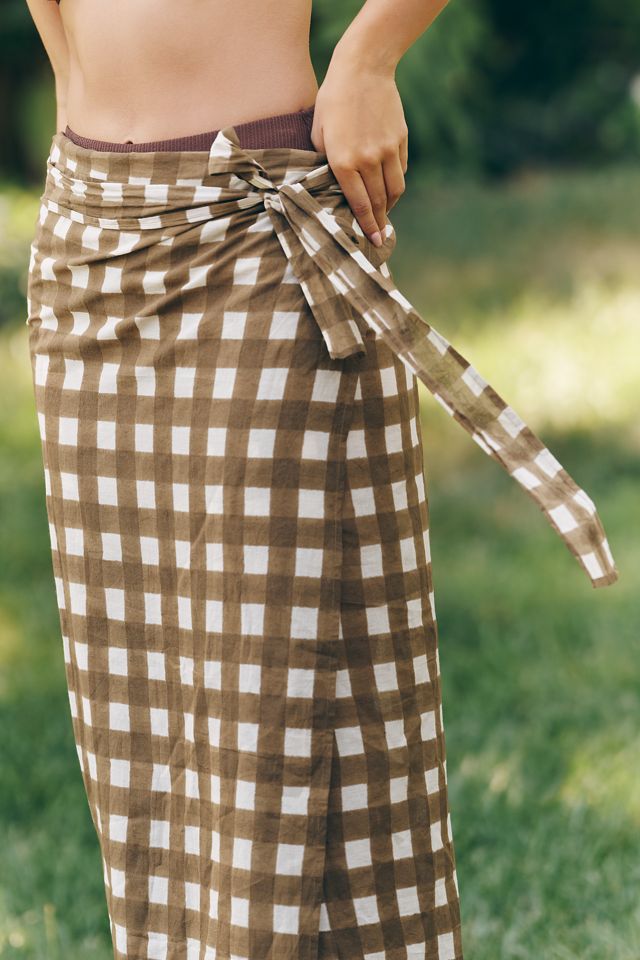 Sunshine Tienda Cotton Gingham Sarong #2