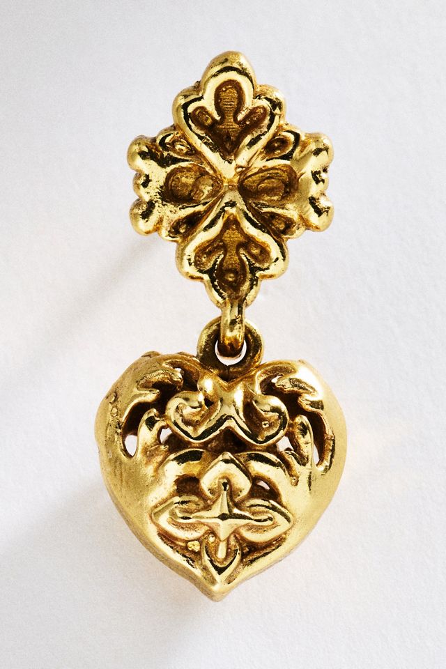 ALÉMAIS Filigree Heart Drop Earrings #1