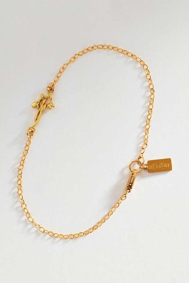 Set & Stones Elsie Birth Flower Bracelet #2