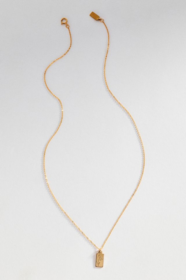 Set & Stones Tawney Birth Flower Necklace #2