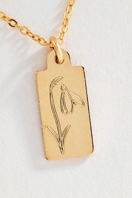 Set & Stones Tawney Birth Flower Necklace