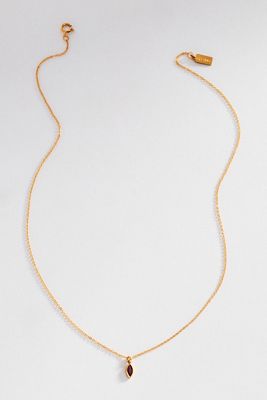 Set & Stones Marquise Birthstone Charm Necklace