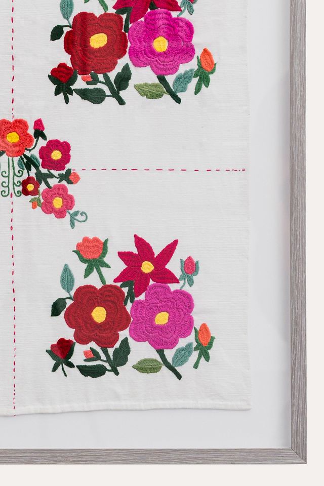 Proud Mary Flora Embroidered Textile #1