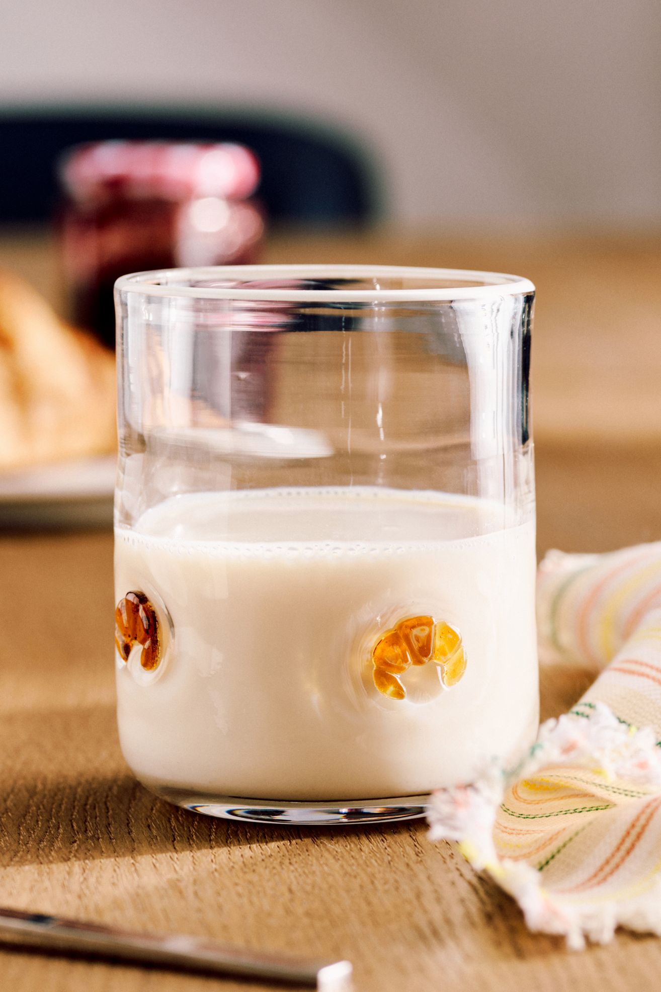 The Food & Drink Icon Juice Glass - Croissant, One Size