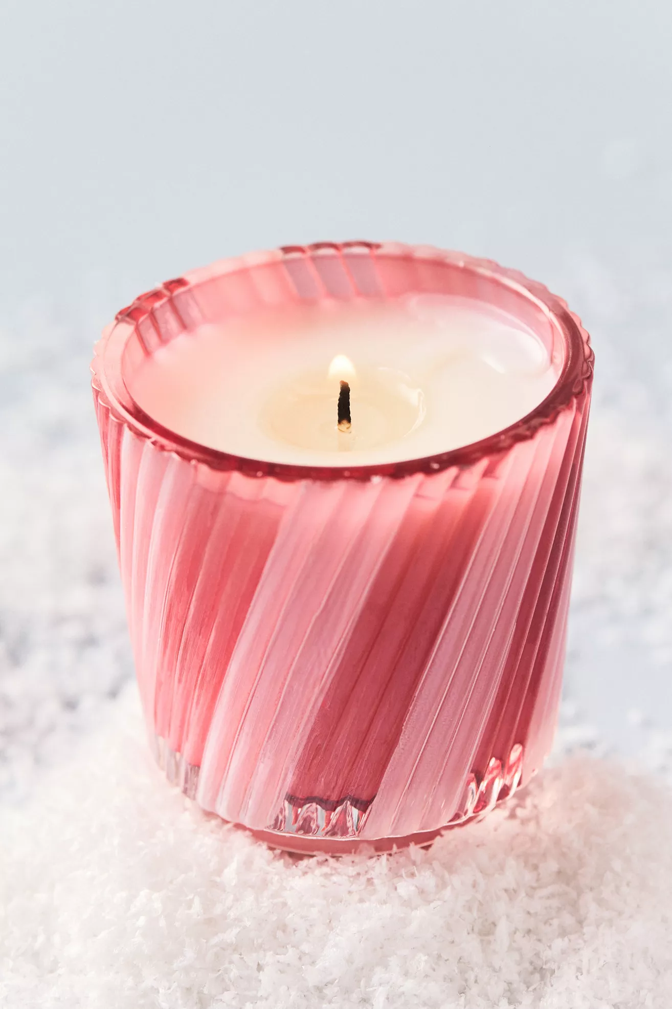 Voluspa Crushed Candy Cane Boxed Ornament Candle - thumbnail 2